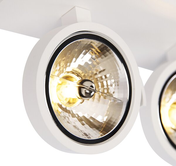 Faretto di design bianco orientabile 3 luci - Go