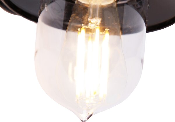 Lampada da parete per esterni classica nera IP44 - Oxford