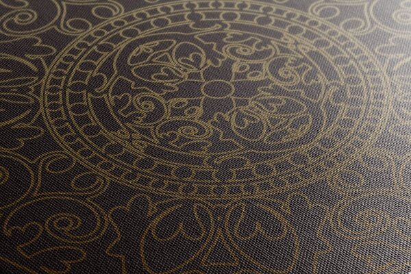 Quadro su tela – Ornamento orientale dorato