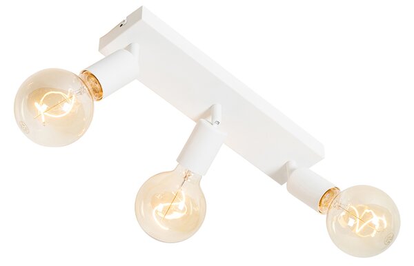 Faretto moderno bianco rettangolare 3 luci - Facil