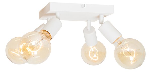 Faretto moderno bianco quadrato 4 luci - Facil