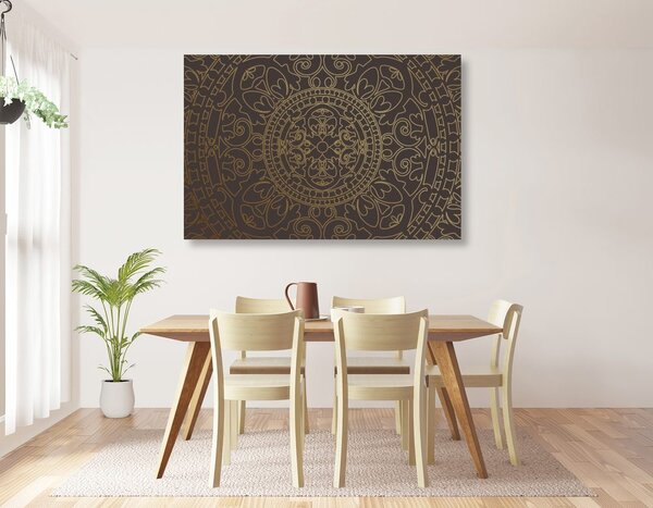 Quadro su tela – Ornamento orientale dorato