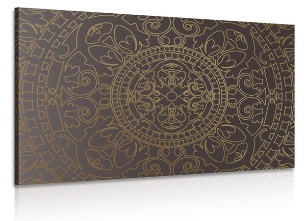 Quadro su tela – Ornamento orientale dorato
