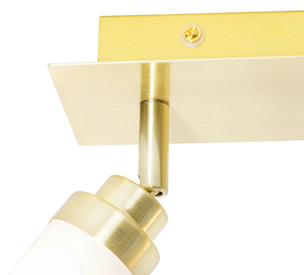 Faretto da bagno moderno ottone 2 luci IP44 - Japie