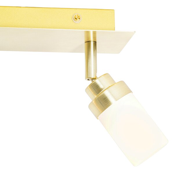 Faretto da bagno moderno ottone 2 luci IP44 - Japie