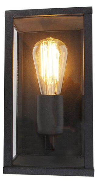 Lampada da parete smart nera 26 cm IP44 incl. WiFi ST64 - Charlois