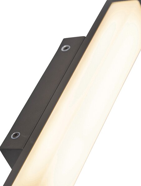 Applique da parete nera 32 cm IP44 - Cascada