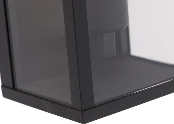 Lampada da parete smart nera 26 cm IP44 incl. WiFi ST64 - Charlois