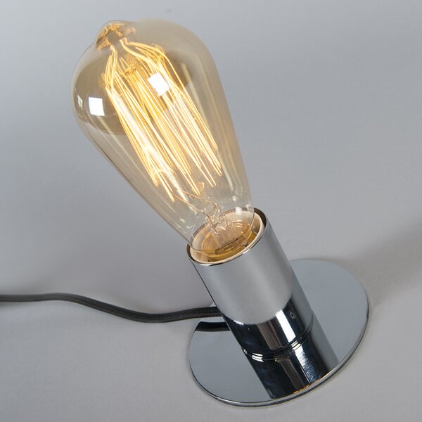 Lampada da tavolo moderna cromata - Facil