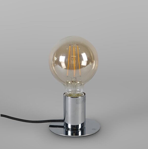 Lampada da tavolo moderna cromata - Facil