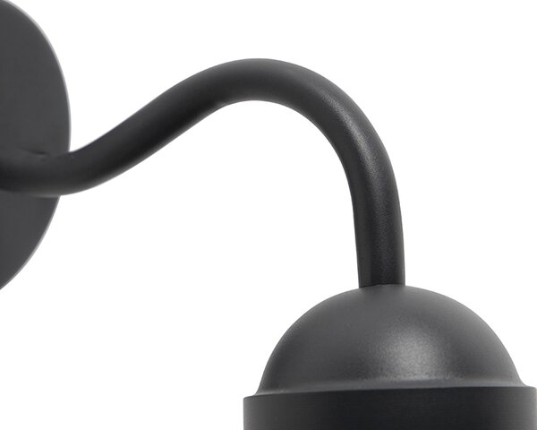 Lampada da parete rustica intelligente antracite IP44 incl. wifi E27 - Kansas
