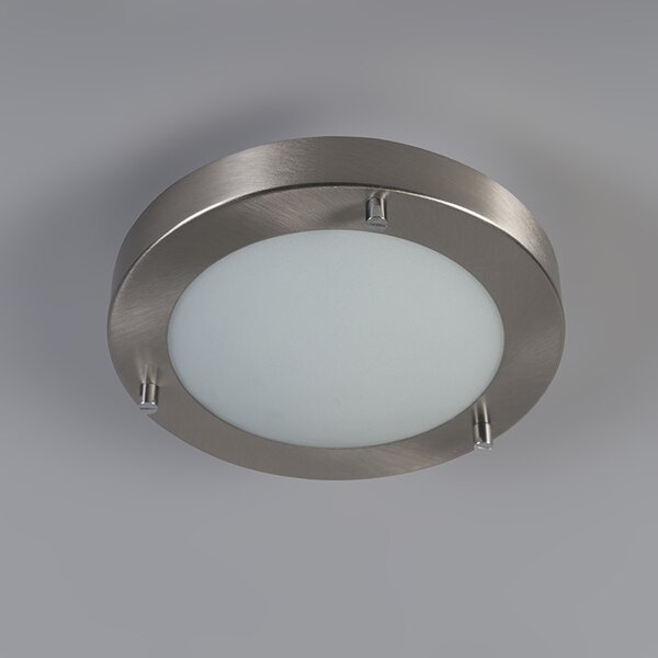 Plafoniera moderna in acciaio 18 cm IP44 - Yuma