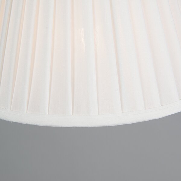 Lampada a sospensione retrò color crema 25 cm - Plisse
