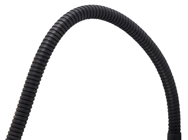 Applique da parete di design nera 18,5 cm con LED e dimmer - Tableau