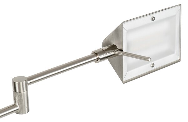 Lampada da terra di design in acciaio con LED e dimmer touch - Notia