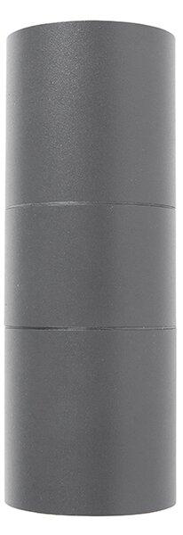 Lampada da parete per esterni grigio scuro 2 luci IP44 - Duo