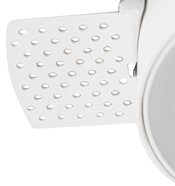 Faretto da incasso moderno bianco GU10 rotondo senza cornice - Oneon