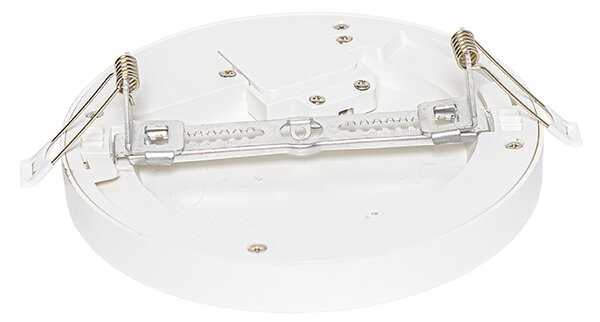 Faretto da superficie o da incasso bianco 18 cm incl. LED Dimmerabile a 3 livelli da caldo a freddo con interruttore DIP - Trans