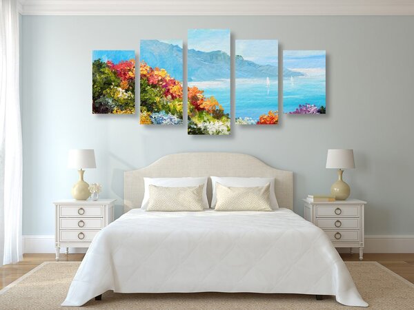 Quadri 5 pezzi – Vista sul mare