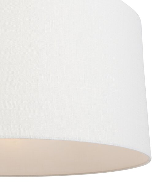 Lampada a sospensione moderna bianca con paralume bianco 50 cm - Combi 1