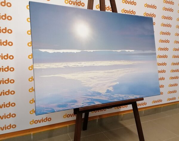 Stampa su tela – Montagne illuminate dal sole