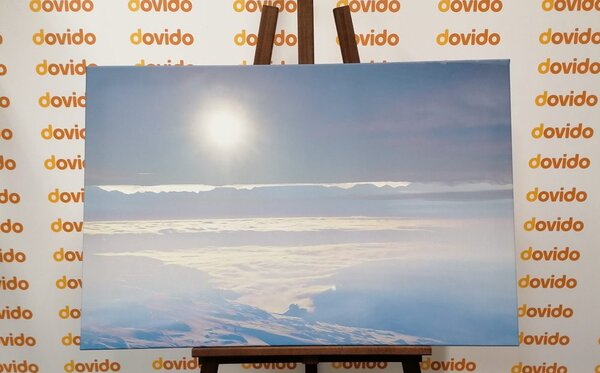 Stampa su tela – Montagne illuminate dal sole