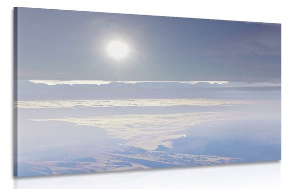 Stampa su tela – Montagne illuminate dal sole
