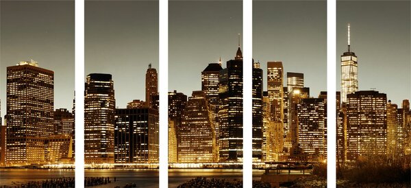 Quadri 5 pezzi – Centro di New York