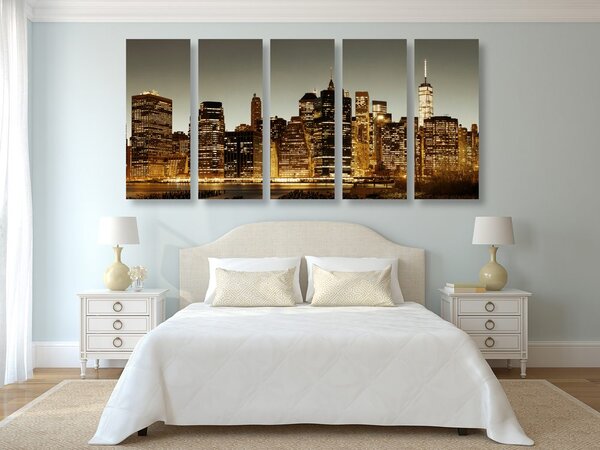Quadri 5 pezzi – Centro di New York