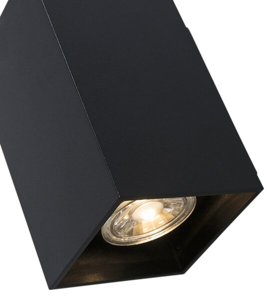 Lampada da parete moderna nera con 2 WiFi GU10 - Sandy