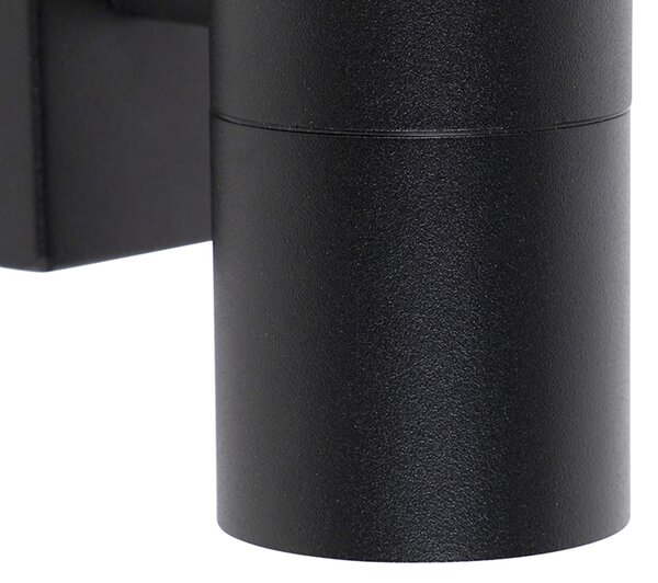 Lampada da parete per esterni smart nera incl. WiFi GU10 IP44 - Solo