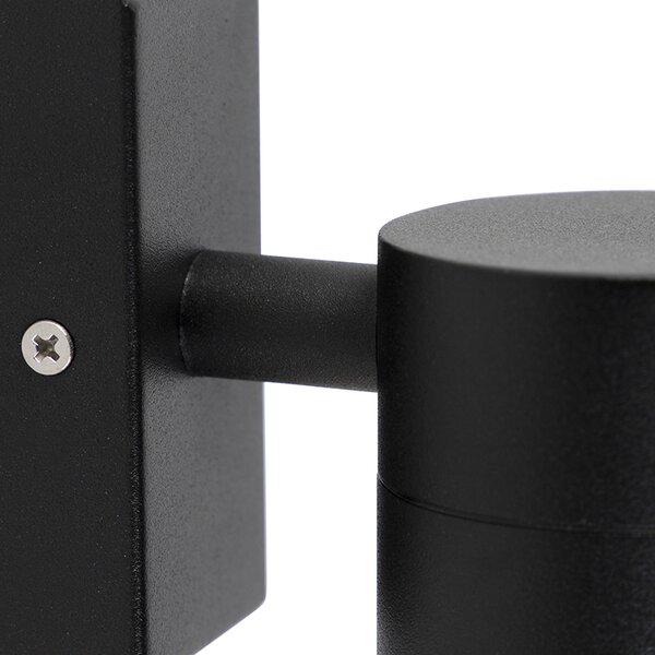 Lampada da parete per esterni smart nera incl. WiFi GU10 IP44 - Solo