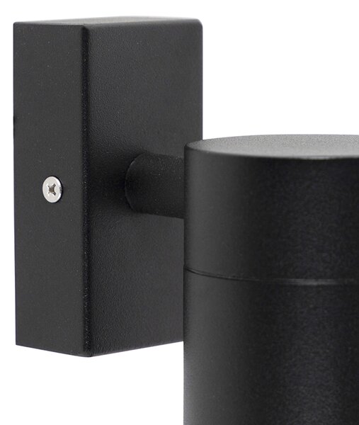 Lampada da parete per esterni smart nera incl. WiFi GU10 IP44 - Solo