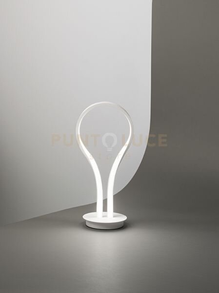 Lampada blossom da tavolo in metallo colore bianco led 13w 1040lm 