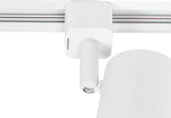 Sistema di illuminazione a binario moderno con 3 faretti bianco 1-Fase - Iconic Jeana