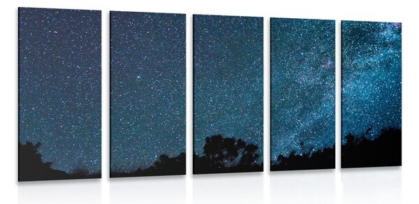 Quadri 5 pezzi – Via Lattea tra le stelle
