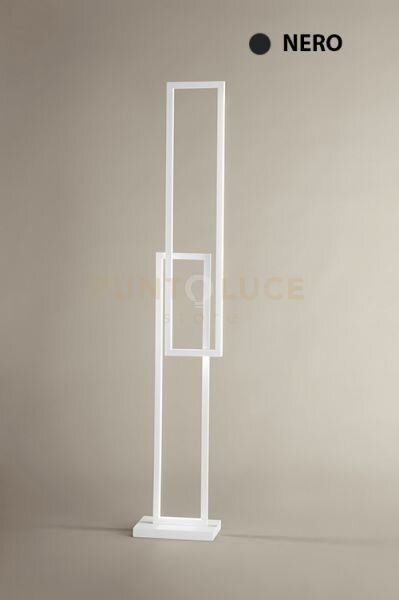 Cross piantana in alluminio verniciato nero led 64w 4800lm cct 3000