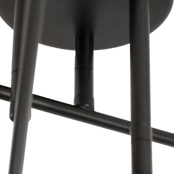 Lampada da soffitto intelligente nera con oro 6 luci incl. Wifi G95 - Sydney