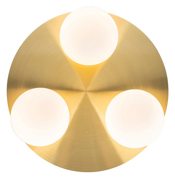 Plafoniera da bagno moderna ottone 3 luci - Cederic