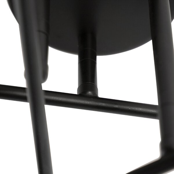 Plafoniera intelligente nera 6 luci incl. Wifi G95 - Sydney