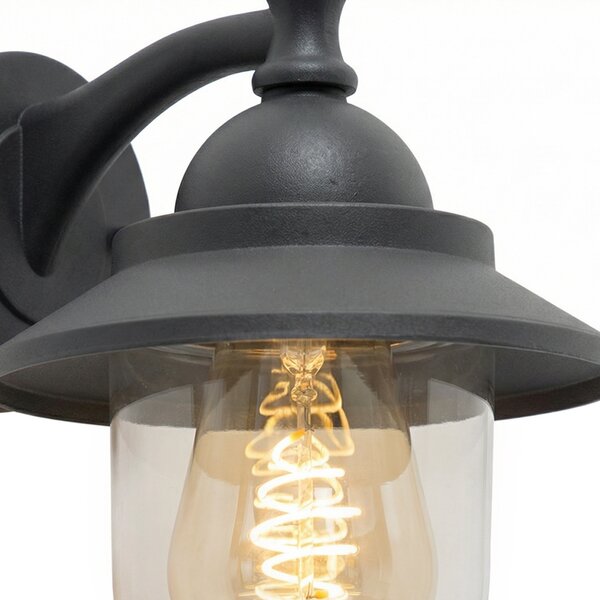 Lampada da parete per esterni intelligente grigio scuro incl. Wifi ST64 - Oxford