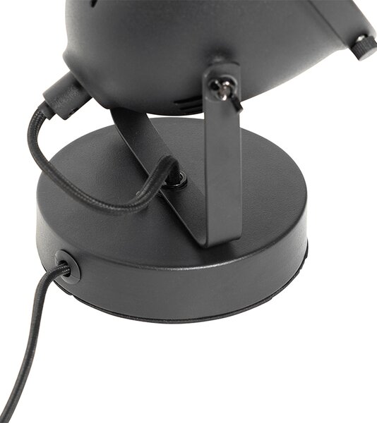 Lampada da tavolo industriale nera 18 cm - Emado