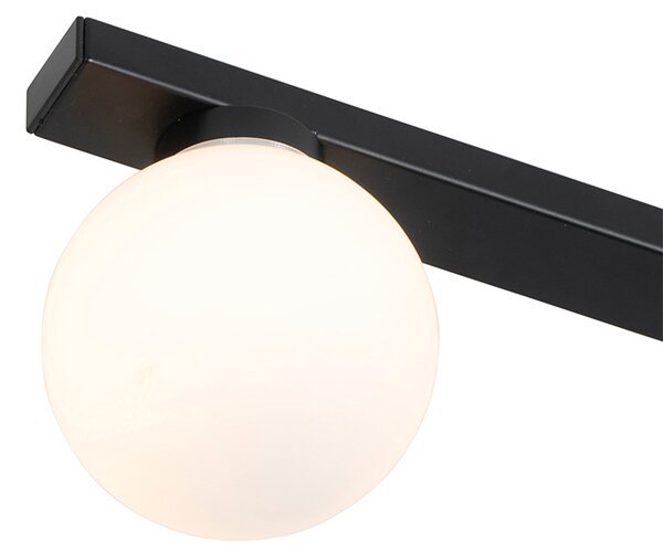 Plafoniera moderna nera IP44 4 luci - Cederic