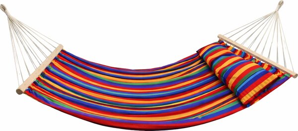 VivaGarden Amaca da Giardino 200x150 cm con Cuscino in Cotone colore Multicolore
