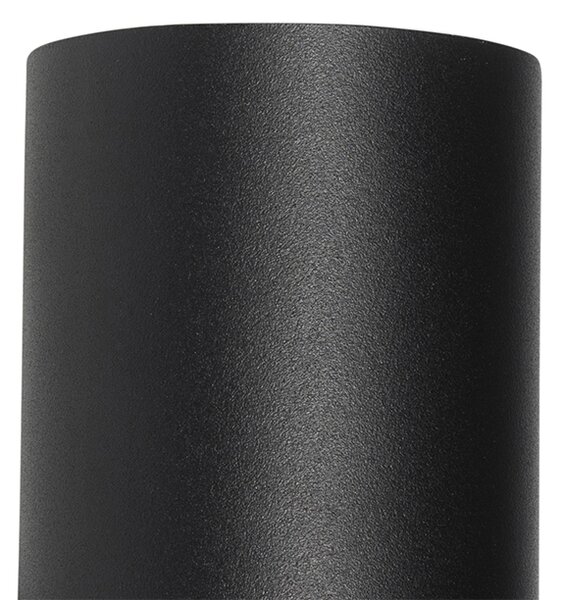 Applique moderna nera 2 luci - Jeana