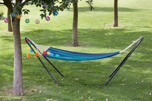 Giardini del Re Amaca da Giardino 200x80 cm Portata 100 Kg in Cotone colore Multicolore