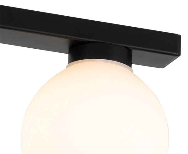 Plafoniera moderna nera IP44 4 luci - Cederic