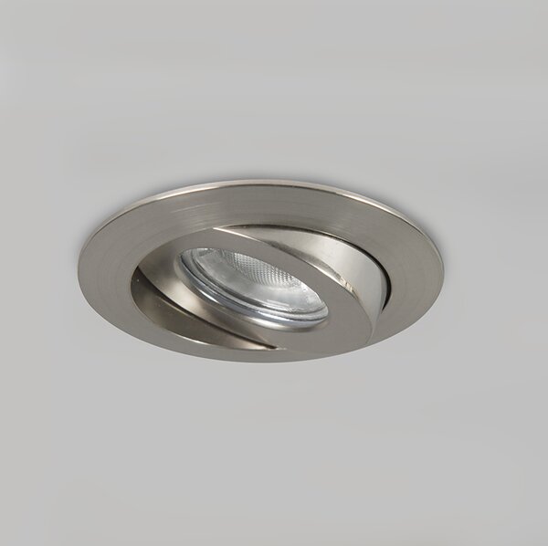 Set di 3 faretti da incasso in acciaio con LED IP44 - Relax LED