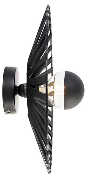 Lampada da parete rustica nera - LLeia