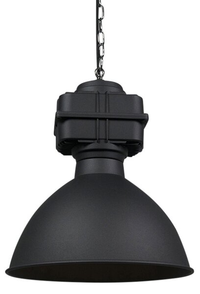 Lampada a sospensione industriale piccola nero opaco - Sicko